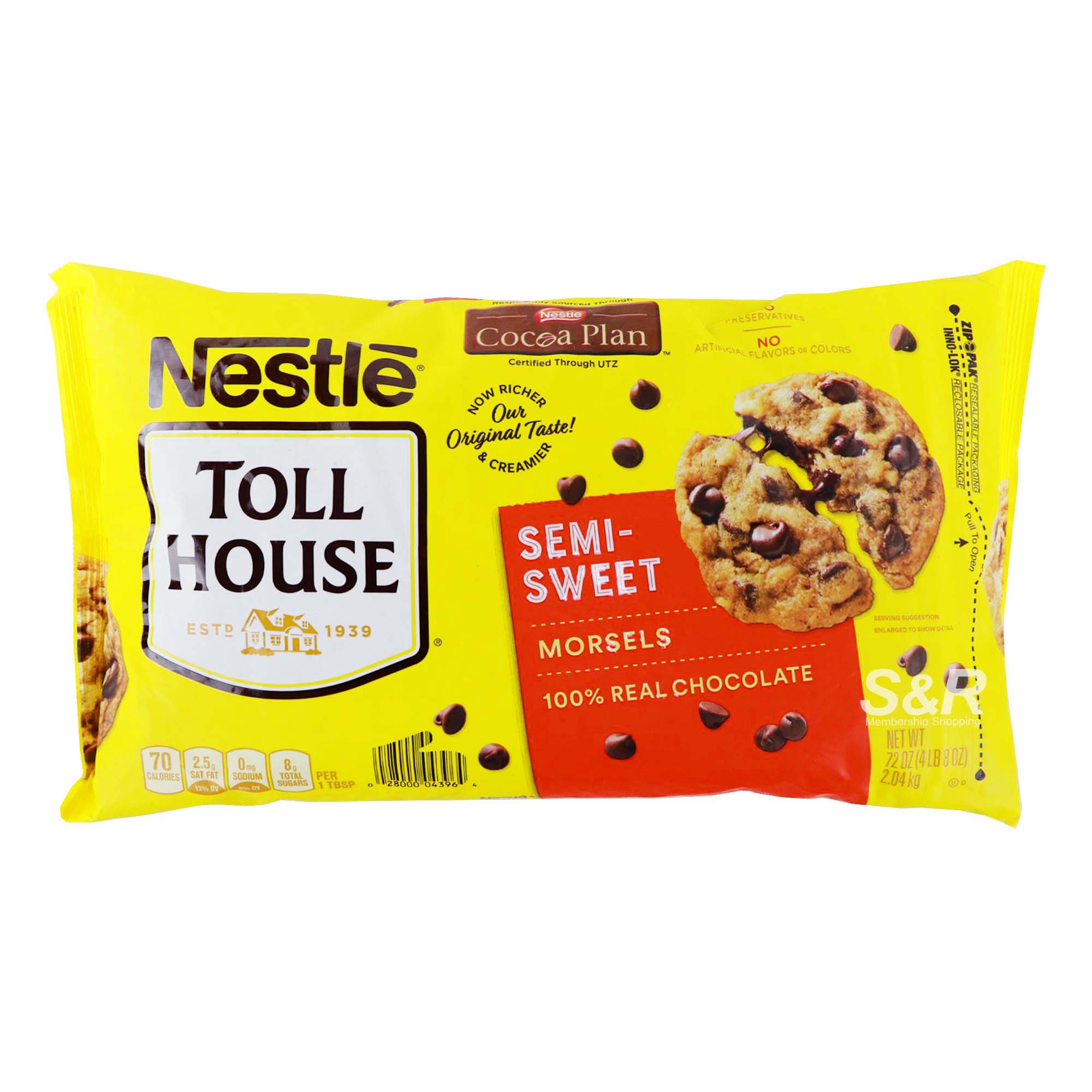 Nestle Toll House Semi-Sweet Chocolate Chips 2.04kg Nestle Toll House Semi-Sweet Chocolate Chips 2.04kg